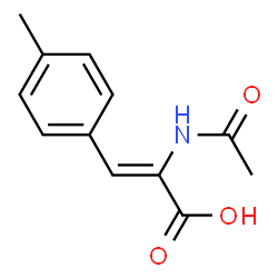ChemSpider 2D Image | (2Z)-2-Acetamido-3-(4-methylphenyl)acrylic acid | C12H13NO3