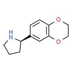 ChemSpider 2D Image | (2R)-2-(2,3-Dihydro-1,4-benzodioxin-6-yl)pyrrolidine | C12H15NO2