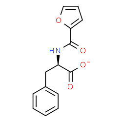 ChemSpider 2D Image | (2R)-2-(2-Furoylamino)-3-phenylpropanoate | C14H12NO4