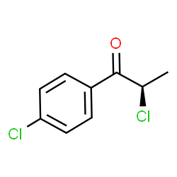 ChemSpider 2D Image | (R)-2,4'-Dichloropropiophenone | C9H8Cl2O