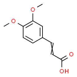 ChemSpider 2D Image | 3,4-Dimethoxycinnamic acid | C11H12O4