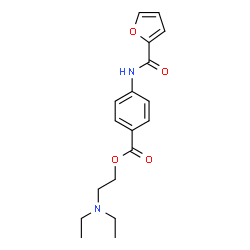 ChemSpider 2D Image | 2-(Diethylamino)ethyl 4-(2-furoylamino)benzoate | C18H22N2O4