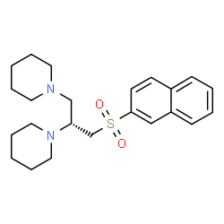 ChemSpider 2D Image | 1,1'-[(2R)-3-(2-Naphthylsulfonyl)-1,2-propanediyl]dipiperidine | C23H32N2O2S