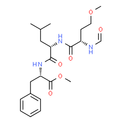 ChemSpider 2D Image | Methyl N-formyl-O-methyl-L-homoseryl-L-leucyl-L-phenylalaninate | C22H33N3O6