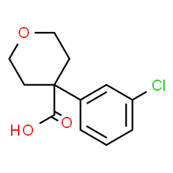 ChemSpider 2D Image | 4-(3-Chloro-phenyl)-tetrahydro-pyran-4-carboxylic acid | C12H13ClO3