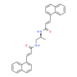 ChemSpider 2D Image | (2E,2'E)-N,N'-(2S)-1,2-Propanediylbis[3-(1-naphthyl)acrylamide] | C29H26N2O2