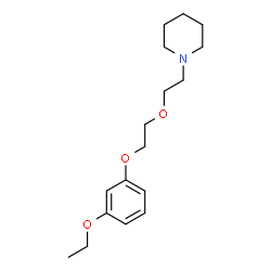 ChemSpider 2D Image | 1-{2-[2-(3-Ethoxyphenoxy)ethoxy]ethyl}piperidine | C17H27NO3