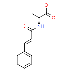ChemSpider 2D Image | N-[(2E)-3-Phenyl-2-propenoyl]-D-alanine | C12H13NO3