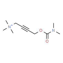 ChemSpider 2D Image | 4-[(Dimethylcarbamoyl)oxy]-N,N,N-trimethyl-2-butyn-1-aminium | C10H19N2O2