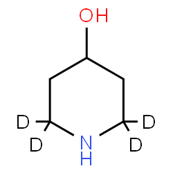 ChemSpider 2D Image | 4-(2,2,6,6-~2~H_4_)Piperidinol | C5H7D4NO