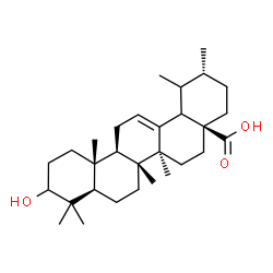 ChemSpider 2D Image | (18xi,19xi)-3-Hydroxyurs-12-en-28-oic acid | C30H48O3