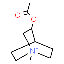 ChemSpider 2D Image | 3-Acetoxy-1-methyl-1-azoniabicyclo[2.2.2]octane | C10H18NO2