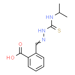 ChemSpider 2D Image | 2-{[(Isopropylcarbamothioyl)hydrazono]methyl}benzoic acid | C12H15N3O2S