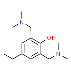 ChemSpider 2D Image | 2,6-bis((dimethylamino)methyl)-4-ethylphenol | C14H24N2O