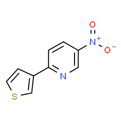 ChemSpider 2D Image | 5-Nitro-2-(3-thienyl)pyridine | C9H6N2O2S