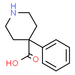 ChemSpider 2D Image | 4-Phenyl-4-piperidinecarboxylic acid | C12H15NO2