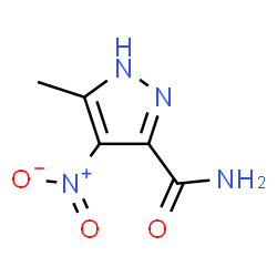 ChemSpider 2D Image | 5-Methyl-4-nitro-1H-pyrazole-3-carboxamide | C5H6N4O3