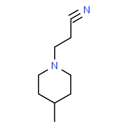 ChemSpider 2D Image | 3-(4-Methyl-1-piperidinyl)propanenitrile | C9H16N2
