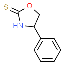 ChemSpider 2D Image | 4-Phenyl-1,3-oxazolidine-2-thione | C9H9NOS