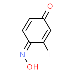 ChemSpider 2D Image | 4-Hydroxyimino-3-iodo-2,5-cyclohexadiene-1-one | C6H4INO2