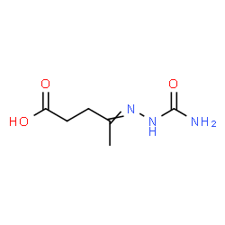 ChemSpider 2D Image | 4-(Carbamoylhydrazono)pentanoic acid | C6H11N3O3