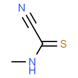 ChemSpider 2D Image | 1-CYANO-N-METHYLTHIOFORMAMIDE | C3H4N2S