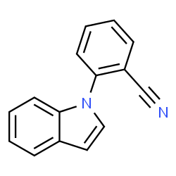 ChemSpider 2D Image | 2-(1H-Indol-1-yl)benzonitrile | C15H10N2