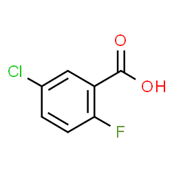 ChemSpider 2D Image | 5-Chloro-2-fluorobenzoic acid | C7H4ClFO2
