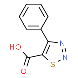 ChemSpider 2D Image | 4-PHENYL-1,2,3-THIADIAZOLE-5-CARBOXYLIC ACID | C9H6N2O2S