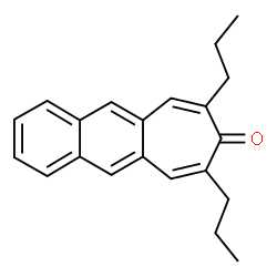 ChemSpider 2D Image | 7,9-Dipropyl-8H-cyclohepta[b]naphthalen-8-one | C21H22O