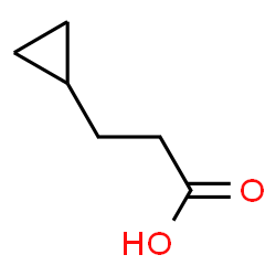 ChemSpider 2D Image | 3-Cyclopropylpropanoic acid | C6H10O2