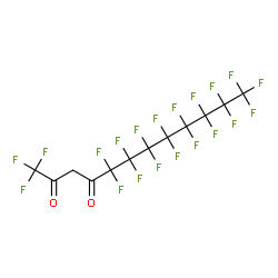 ChemSpider 2D Image | 1,1,1,5,5,6,6,7,7,8,8,9,9,10,10,11,11,12,12,12-Icosafluoro-2,4-dodecanedione | C12H2F20O2