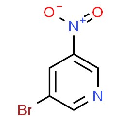 ChemSpider 2D Image | 3-Bromo-5-nitropyridine | C5H3BrN2O2