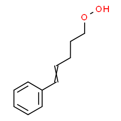 ChemSpider 2D Image | 5-Phenylpent-4-enyl-1-hydroperoxide | C11H15O2