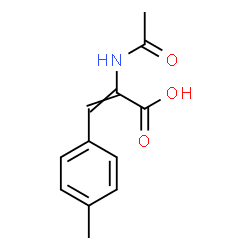 ChemSpider 2D Image | 2-Acetamido-3-(4-methylphenyl)acrylic acid | C12H13NO3