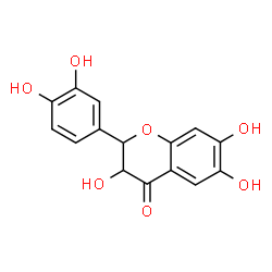 ChemSpider 2D Image | 2-(3,4-Dihydroxyphenyl)-3,6,7-trihydroxy-2,3-dihydro-4H-chromen-4-one | C15H12O7