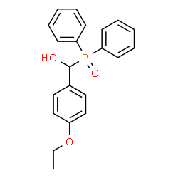 ChemSpider 2D Image | (Diphenylphosphoryl)(4-ethoxyphenyl)methanol | C21H21O3P