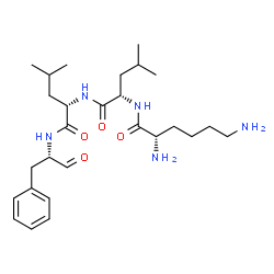 ChemSpider 2D Image | L-Lysyl-L-leucyl-N-[(2S)-1-oxo-3-phenyl-2-propanyl]-L-leucinamide | C27H45N5O4