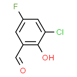 ChemSpider 2D Image | 3-Chloro-5-fluorosalicylaldehyde | C7H4ClFO2