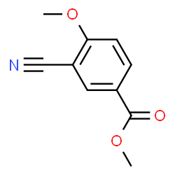 ChemSpider 2D Image | Methyl 3-cyano-4-methoxybenzoate | C10H9NO3