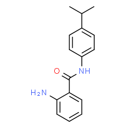 ChemSpider 2D Image | 2-Amino-N-(4-isopropylphenyl)benzamide | C16H18N2O