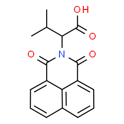 ChemSpider 2D Image | 2-(1,3-Dioxo-1H-benzo[de]isoquinolin-2(3H)-yl)-3-methylbutanoic acid | C17H15NO4