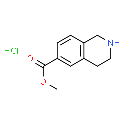 ChemSpider 2D Image | Methyl 1,2,3,4-Tetrahydroisoquinoline-6-Carboxylate Hydrochloride | C11H14ClNO2