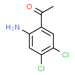 ChemSpider 2D Image | 1-(2-Amino-4,5-dichlorophenyl)ethanone | C8H7Cl2NO
