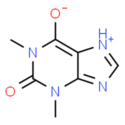ChemSpider 2D Image | 1,3-Dimethyl-2-oxo-2,3-dihydro-1H-purin-7-ium-6-olate | C7H8N4O2