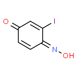 ChemSpider 2D Image | 4-(Hydroxyimino)-3-iodo-2,5-cyclohexadien-1-one | C6H4INO2