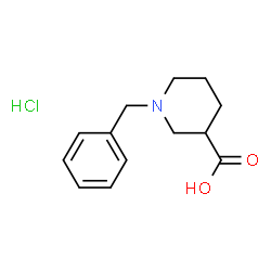 ChemSpider 2D Image | 1-benzylpiperidine-3-carboxylic acid hydrochloride | C13H18ClNO2