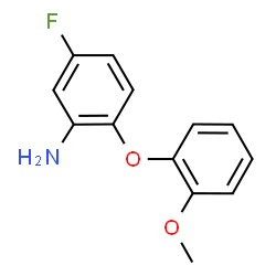 ChemSpider 2D Image | 5-Fluoro-2-(2-methoxyphenoxy)aniline | C13H12FNO2