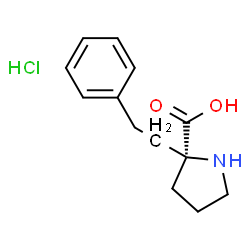 ChemSpider 2D Image | 2-(2-Phenylethyl)-D-proline hydrochloride (1:1) | C13H18ClNO2