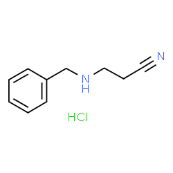 ChemSpider 2D Image | 3-(Benzylamino)propanenitrile hydrochloride (1:1) | C10H13ClN2